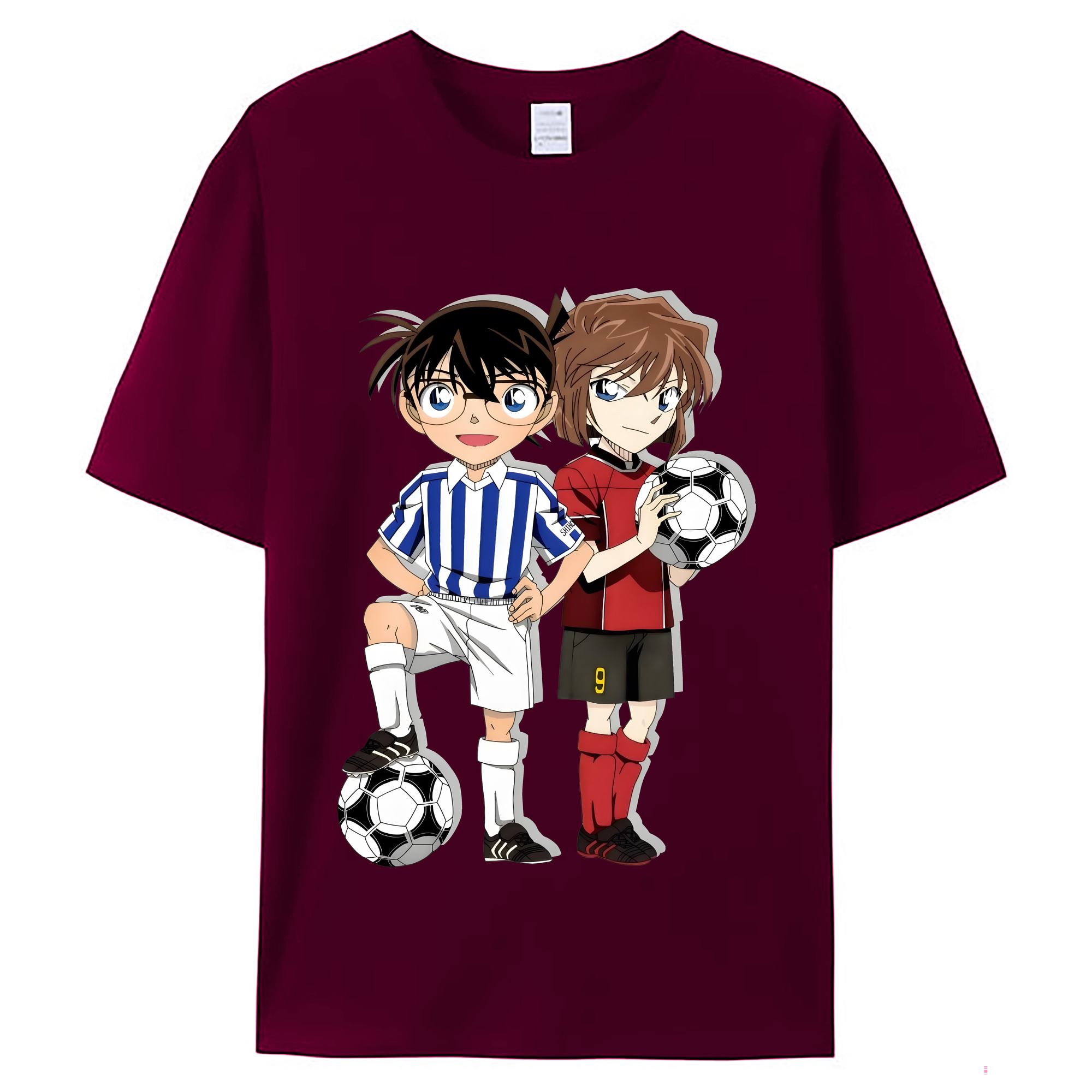 （画像用） 名探偵コナン 灰原 哀 はいばら あい Detective Conan Anita Hailey、Vi Graythorn Haibara Ai レディースカジュアルプリントTシャツ（綿100％）